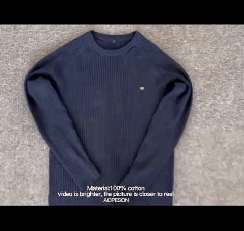 Pull maillé col rond pour homme