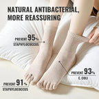 5x Paire de chaussettes 5 doigts en coton antibactérien