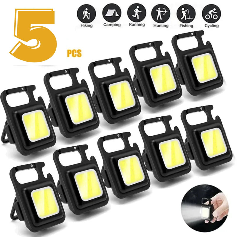 3x Mini lampe de poche de camping multifonctionnelle portable + 2 OFFERTES