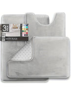 Pack de 3 Tapis de bain Salle de bain antidérapants en mousse à mémoire de forme