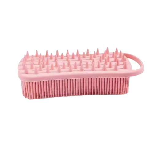 Brosse de douche exfoliante en silicone 2 en 1 Corps & Cheveux