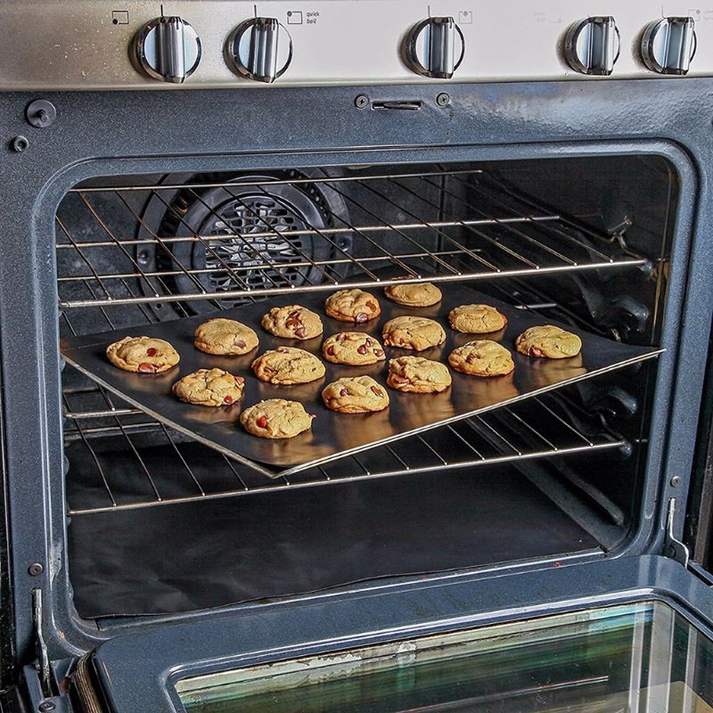 Lot de 2 tapis de cuisson pour four et barbecue