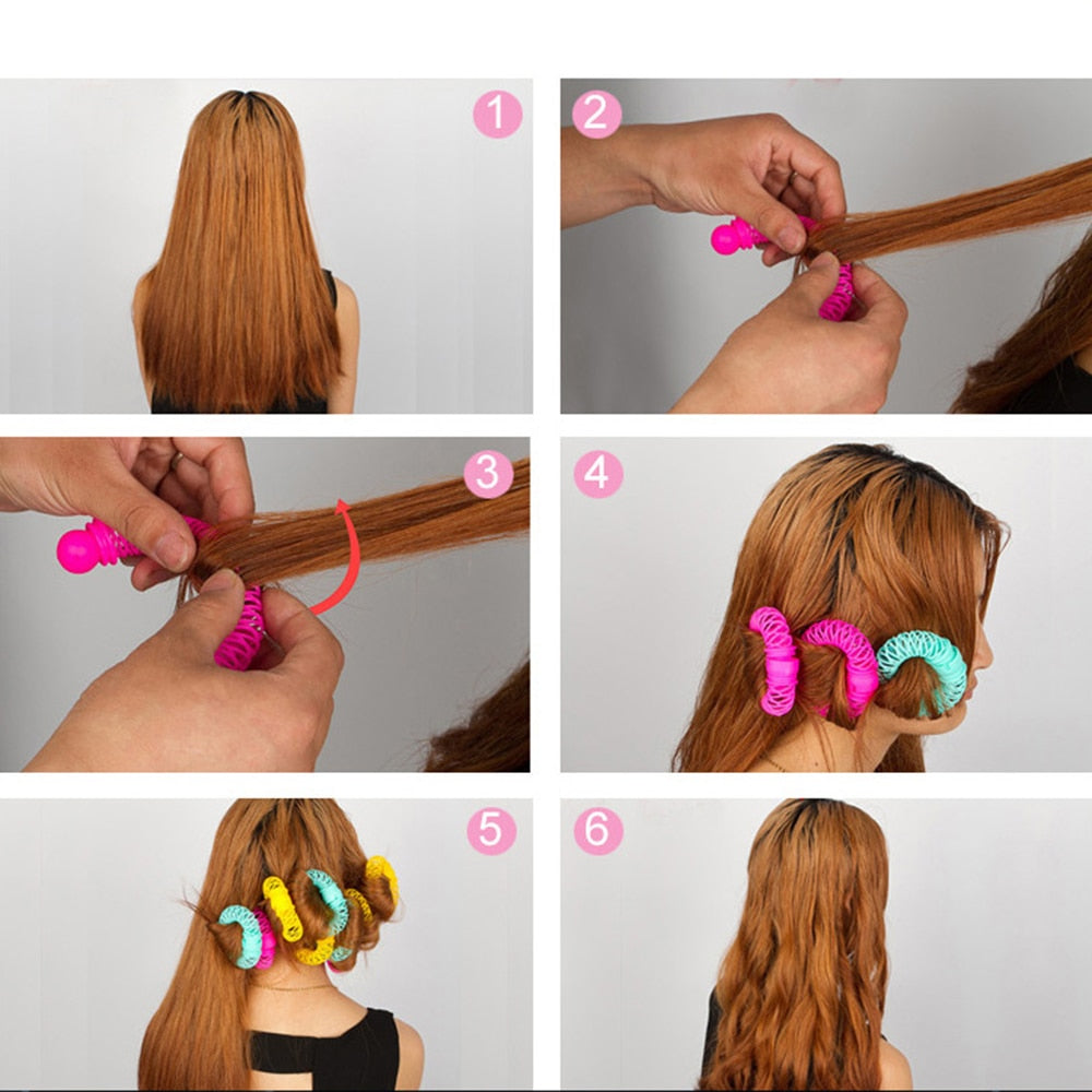 x 16 Bigoudis magiques - Boucles sans chaleur