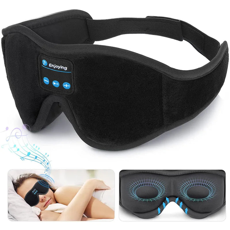 Masque de sommeil Bluetooth 3D - Ecouteurs intégrés