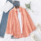 Chemise à Carreaux en Flanelle Douce – Femme