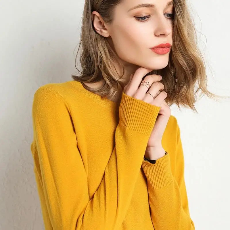 Pull en laine Mérinos BASIC à Col rond