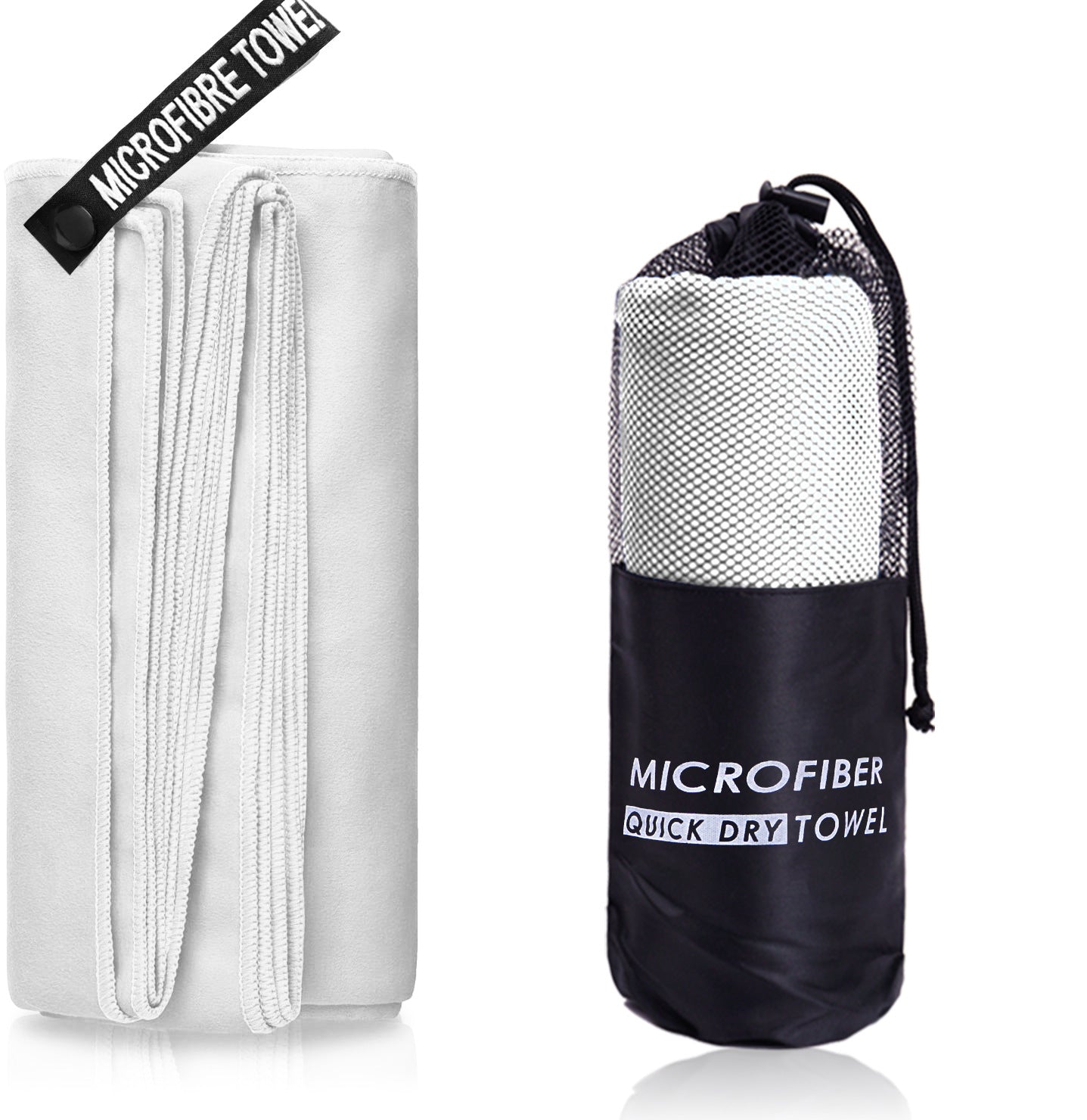 Microfiber Beach Towel - Quick Dry - Carry Bag