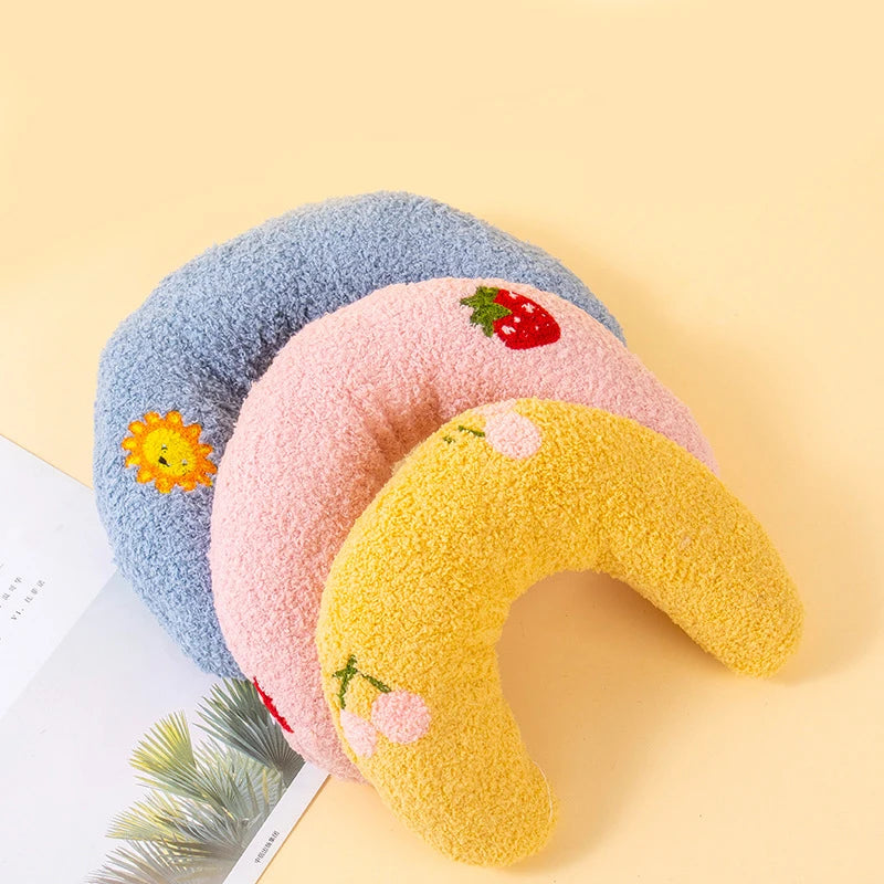 Mini Oreiller en Forme de Lune pour Animaux de Compagnie