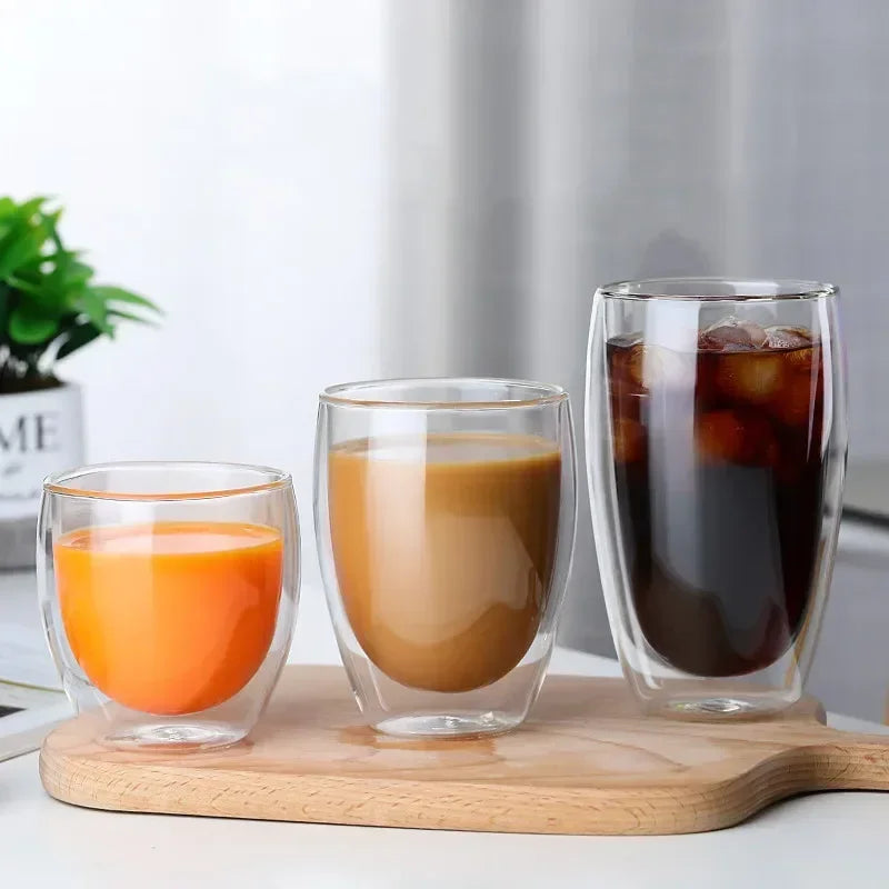 Lot de 6 Verres à café double paroi - Préservez la chaleur de votre café