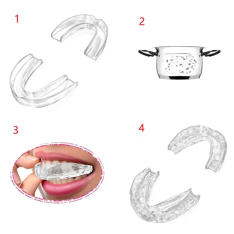 Lot de 2 Gouttières à Modeler Anti-Ronflement