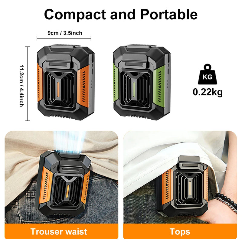 Ventilateur Ceinture Puissant avec Batterie de Secours