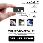 Mini clé USB 3.0 Capacité MAX - Jusqu'à 1TO + Adaptateur USB-C OFFET