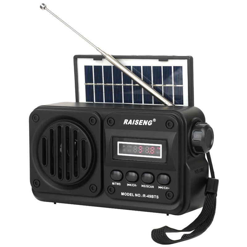 Enceinte Bluetooth Solaire avec Radio FM