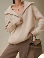 Pull Camioneur avec Col montant à Zip