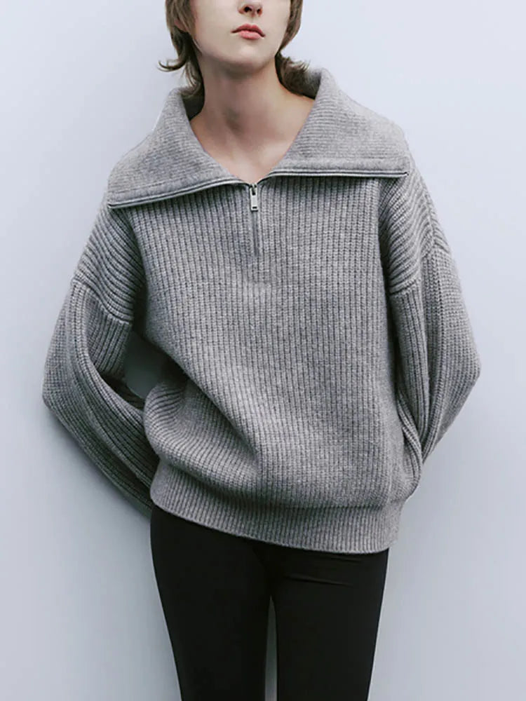Pull Camioneur avec Col montant à Zip
