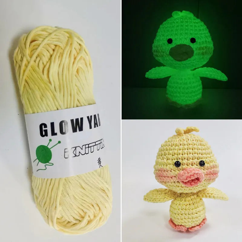 Pelote de laine fluorescente