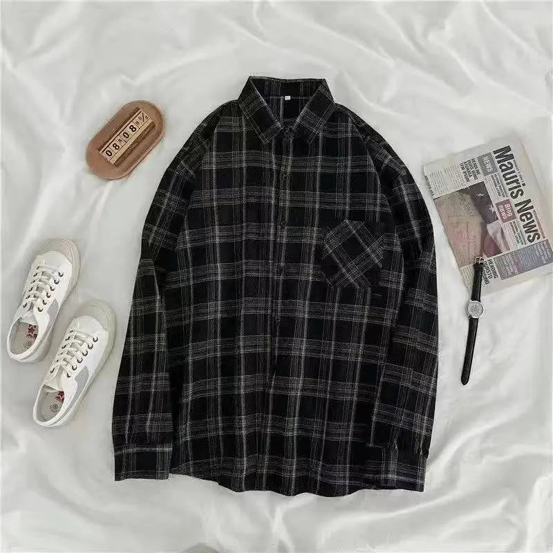 Chemise à carreaux d'automne pour Femmes