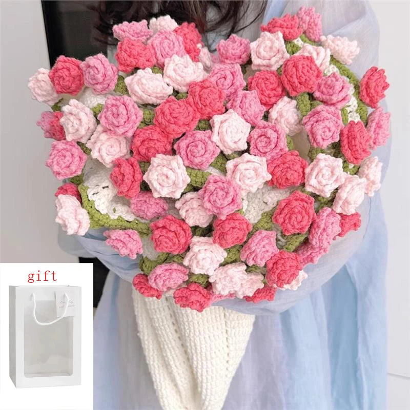 Plaid Crochet Bouquet de Fleurs