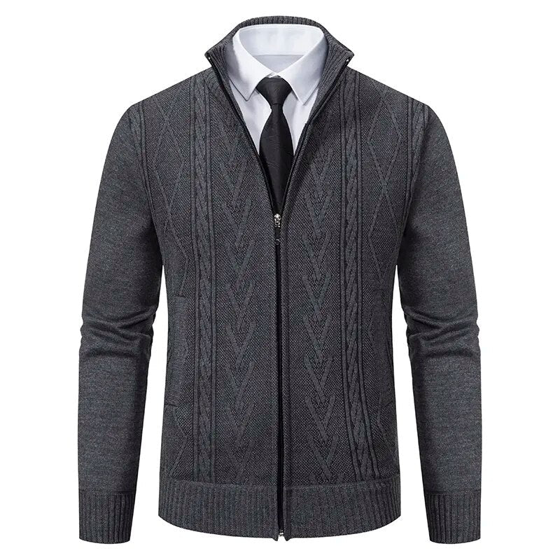 Stylish men's zip-up gilet - autumn winter