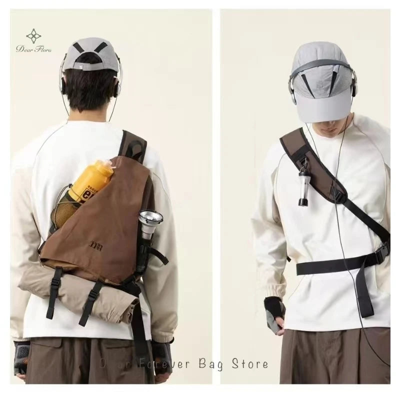 Sac Bandoulière Y2K Unisexe en Nylon – Léger, Tendance et Idéal pour Voyage & Outdoor