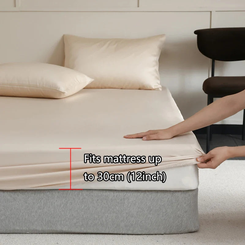 Drap Housse Luxueuse en Soie de Mûrier - 14 Tailles