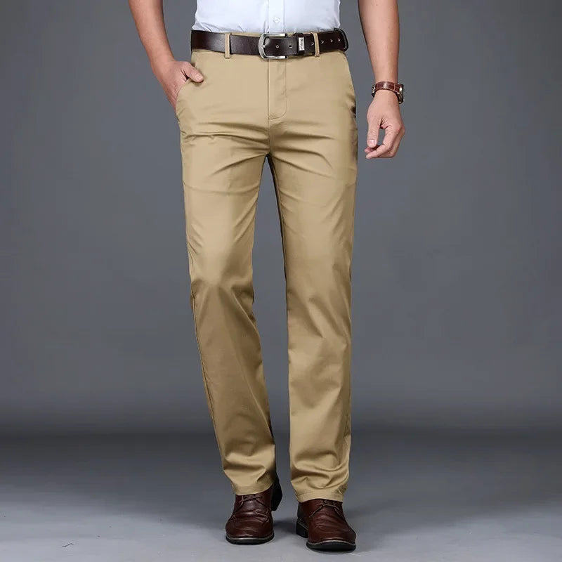 Pantalon Slim Homme Coton Confort Printemps-Été
