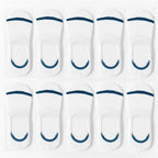 Lot de 10 Chaussettes Invisibles Antidérapantes Été