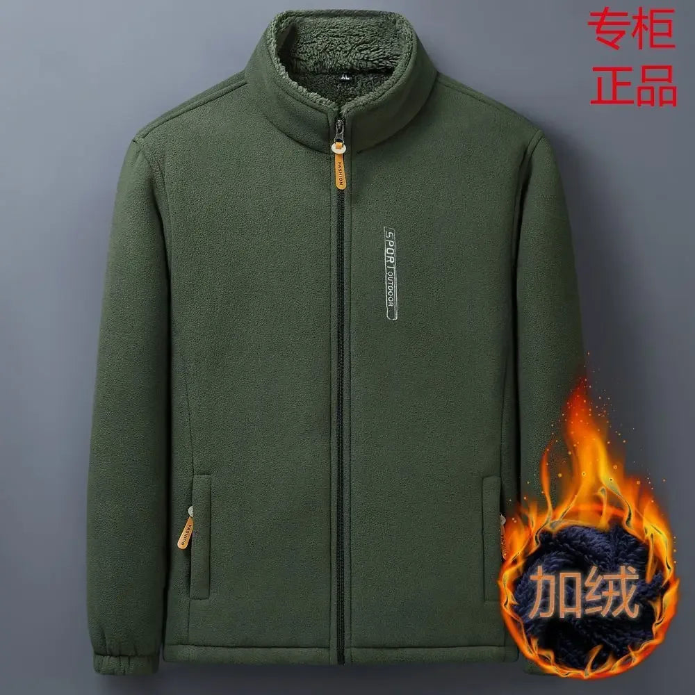 Men's outdoor fleece jacket with soft, warm lining