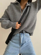 Pull Camioneur avec Col montant à Zip
