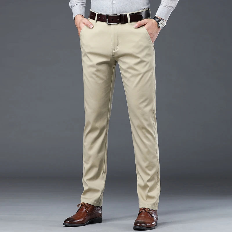 Pantalon Slim Homme Coton Confort Printemps-Été