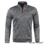 Men's Turtleneck Zip-Up Sweater