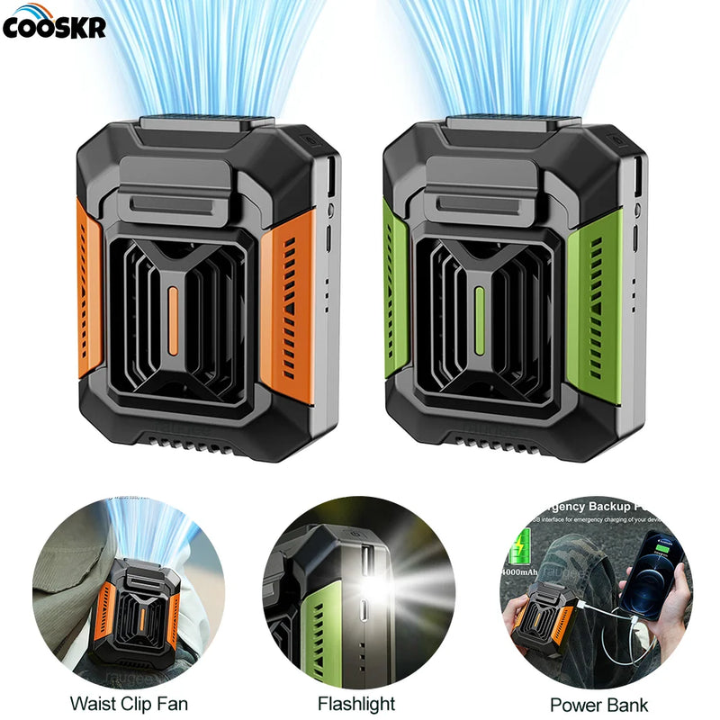 Ventilateur Ceinture Puissant avec Batterie de Secours