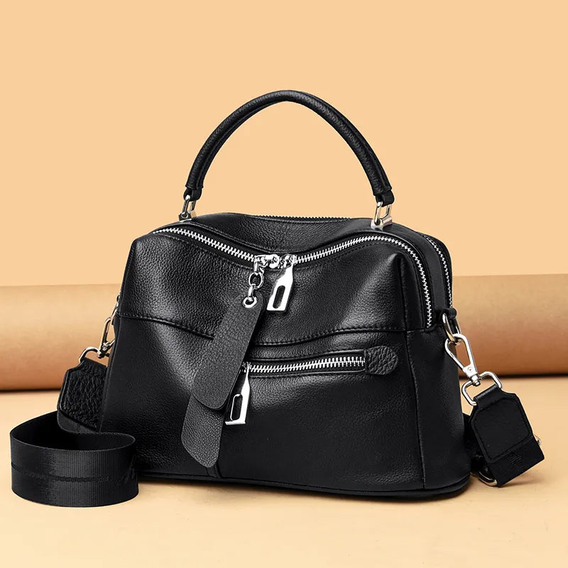 Sac à Main Design en Cuir Véritable Souple