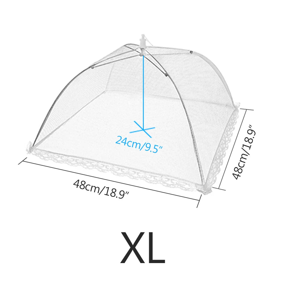 Cloche Alimentaire Pliable en Maille – Protection Anti-Insectes pour Fruits, Légumes et Plats