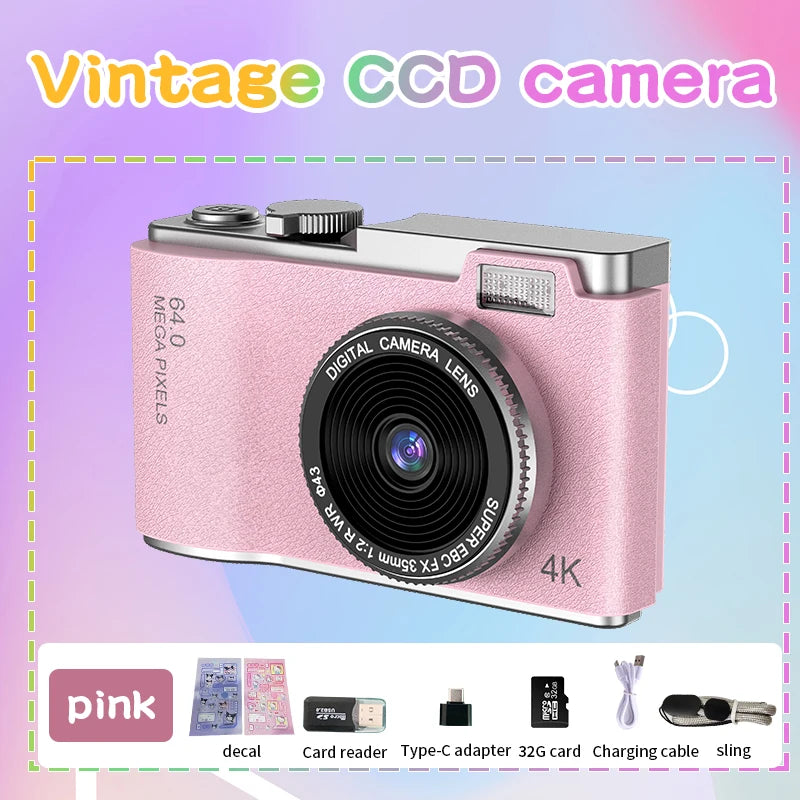 Appareil Photo/Vidéo Numérique 4K - 64MP Haute Définition