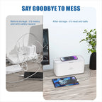 Boîte Cache-Câbles Sécurisée avec Multiprise USB intégrée