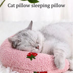 Mini Oreiller en Forme de Lune pour Animaux de Compagnie
