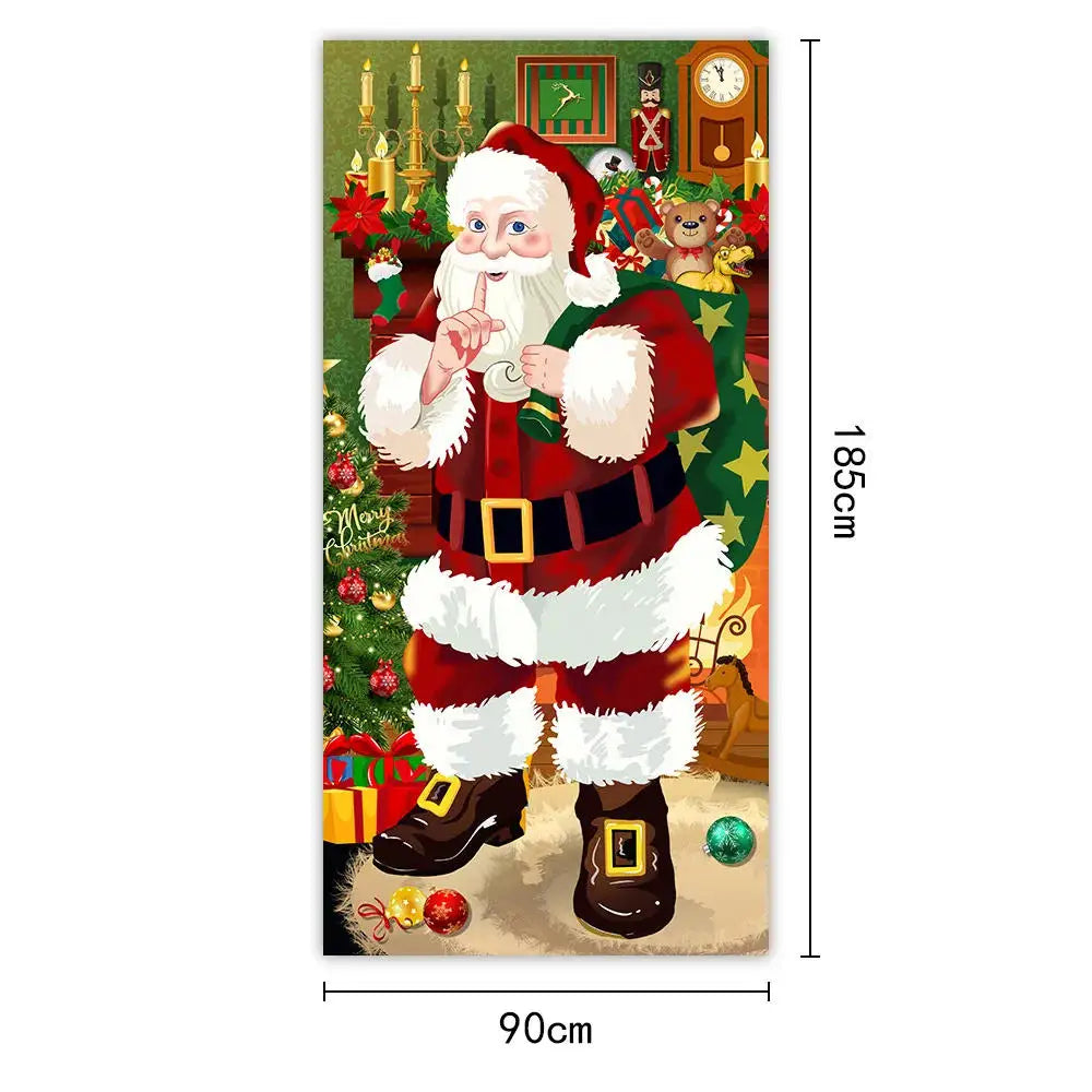 Bannière de Porte 2D de Noël à Suspendre - 185x90CM
