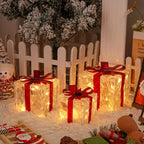 3PCS Cadeaux de Noël Décoratifs Lumineux