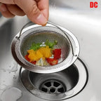 Filtre Panier Anti-obstruction pour Évier de Cuisine en Acier Inox