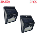 2x Applique solaire avec capteur de mouvement