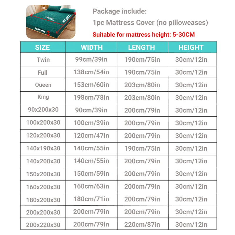 Protège-matelas Imperméable Matelassé 3D à Motif Royal