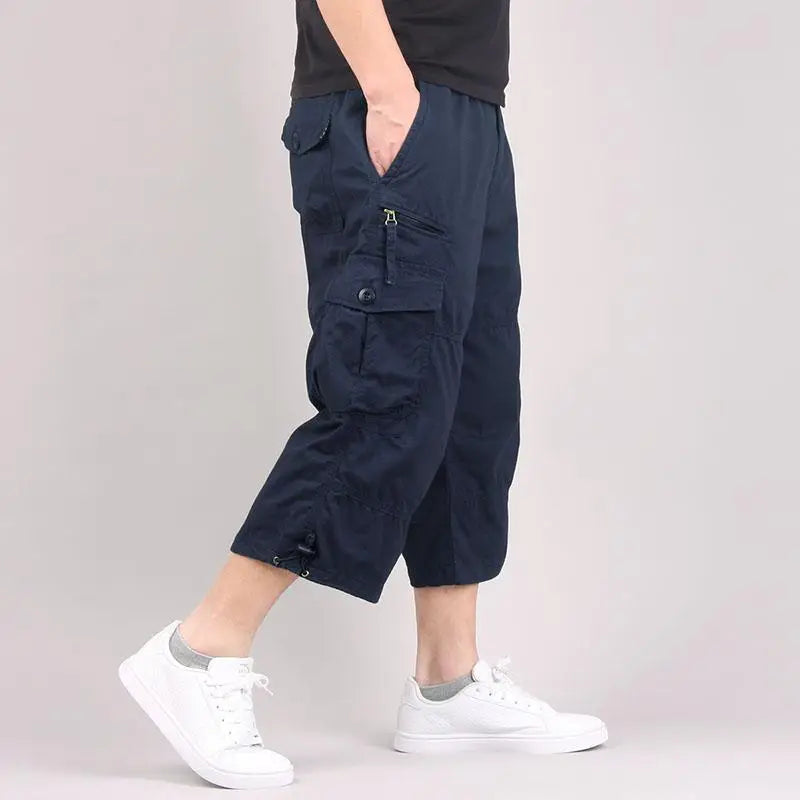 Short Cargo Homme Décontracté Multi-Poches Été