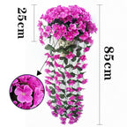 Panier de fleurs suspendu - Violettes, Orchidées, Roses..