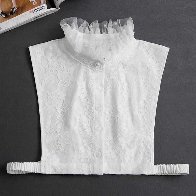 Faux Col de Chemise Amovible