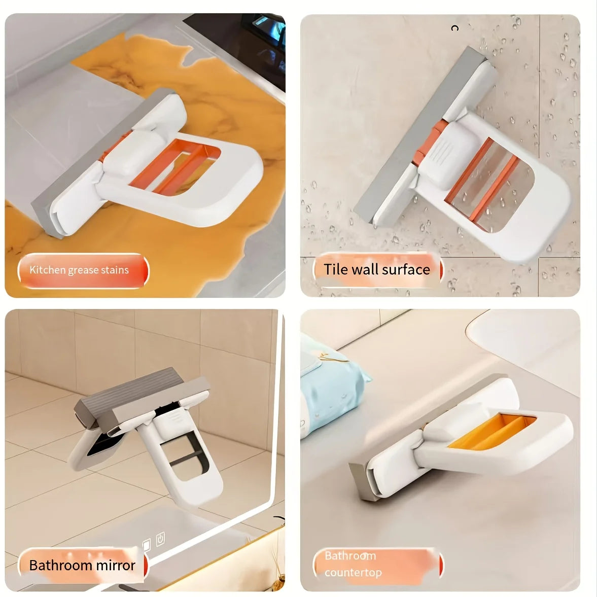 Mini Serpillère Éponge Auto-Essorante Pliable - Multi-Surfaces + 2 éponges OFFERTES