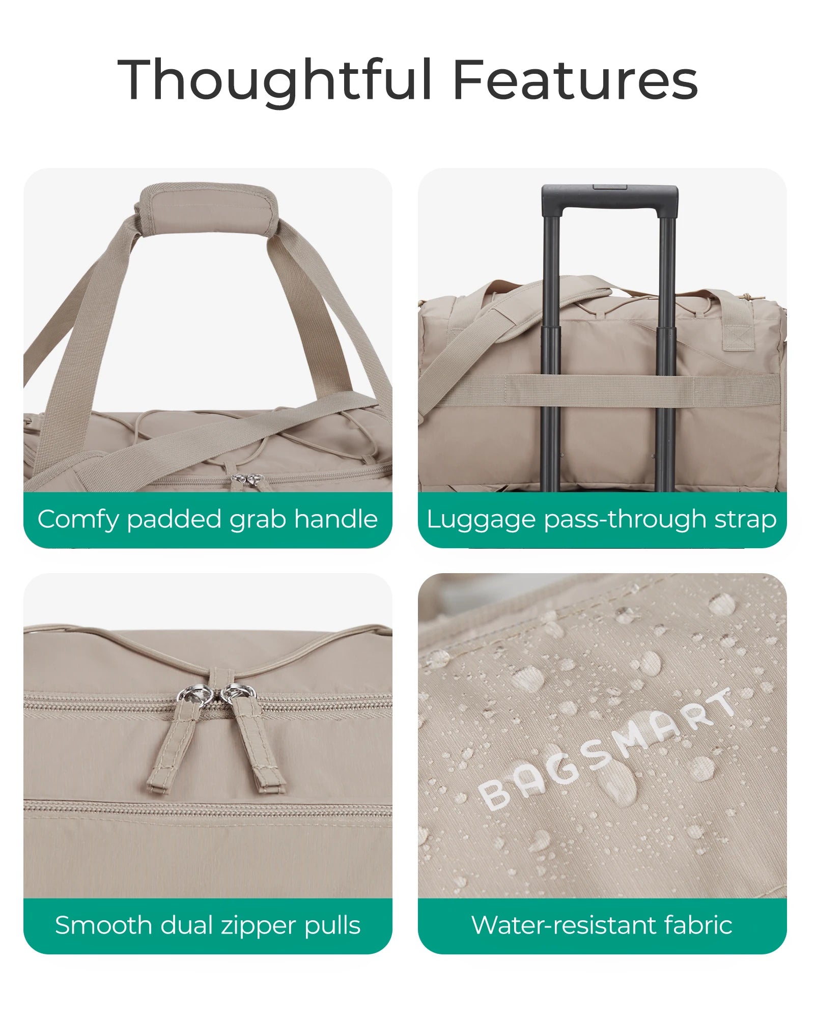 Sac de Voyage 3 en 1 - Grande Capacité 30L