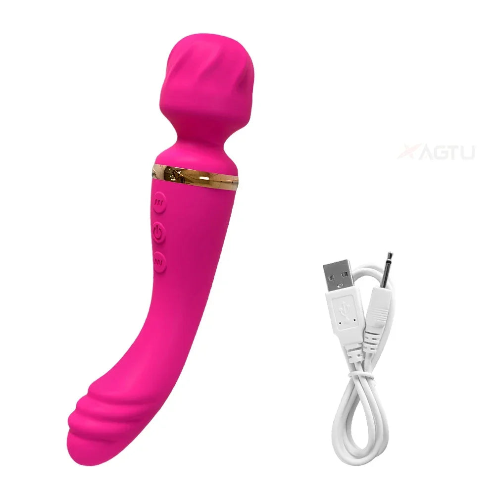 WANDY - Vibromasseur Chauffant pour Femme – Double Stimulations Intime avec Vibrations & Chauffage