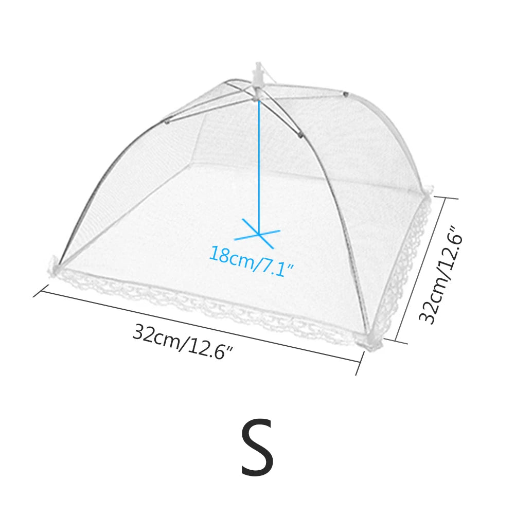 Cloche Alimentaire Pliable en Maille – Protection Anti-Insectes pour Fruits, Légumes et Plats
