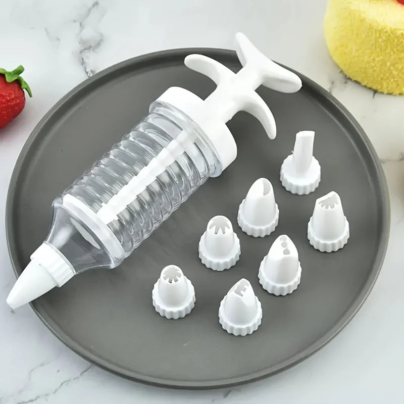 Seringue à Pâtisserie avec 8 Embouts - Décoration Gâteaux & Desserts